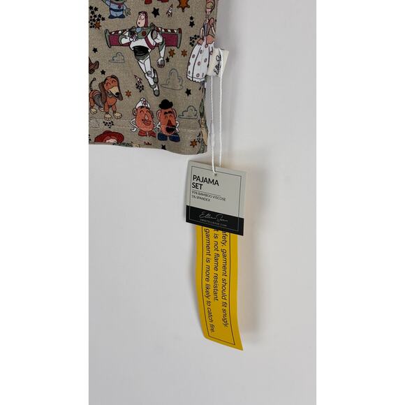 Ellie Sue Toy Story Round Up Gang Bamboo Pajamas Toddler Size 2T New - Picture 4 of 9